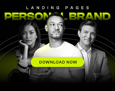 Personal Brand - Landing Page Bundle (Asset) author brand branding coach consultant course download influencer landing landing page page personal premium speaker ui ux