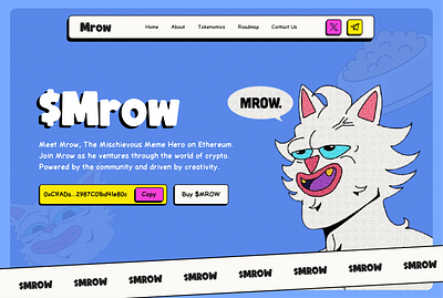 Memecoin Hero Section design figma memecoin ui ux web design web3