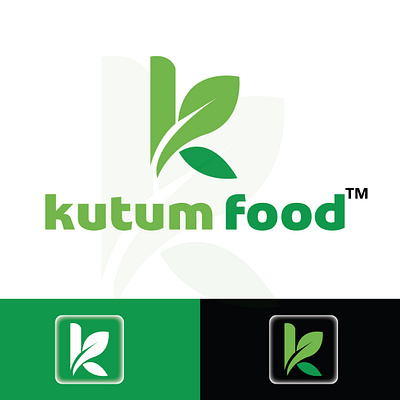 Kutum Food 3d animation branding food logo graphic design kutum food logo logo logo design logo designer logo type motion graphics organic saif2314 ui