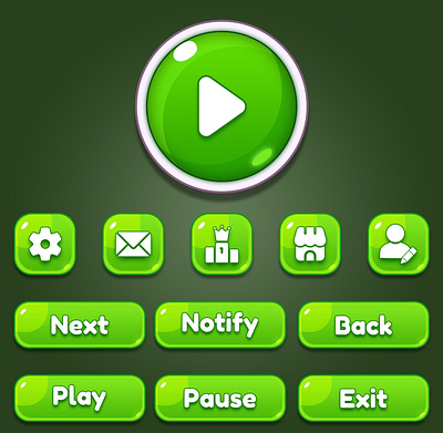 Casual Game UI Button, Game UI/UX Design buttons casual buttons casual game buttons design game ui ux design graphic design illustration mobile application mobile apps ui vector web mobile application web apps