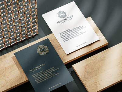 SUN CASTERY aesthetics beauty branding design elegant graphic design illustration logo logo aesthetics luxury simple sun sun logo vector vektor logo