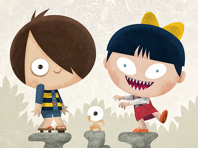 Gegege no Kitaro affinity designer character design cute illustration kawaii kitaro tweedlebop yokai