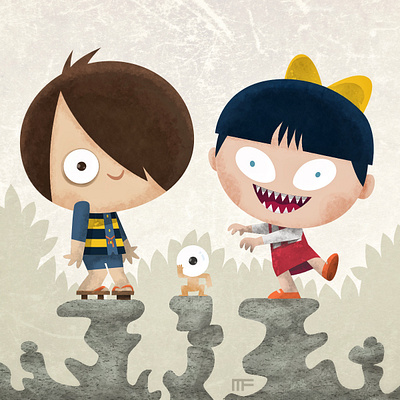 Gegege no Kitaro affinity designer character design cute illustration kawaii kitaro tweedlebop yokai