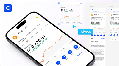 Coinbase FREE UI Kit - By Marvilo achoor acorns bitcoin bitcoin app bitvavo blockchain blockchain app coinbase coinbase app coinbase design crypto app crypto design cryptocurrency investment app kraken robinhood trading trading app