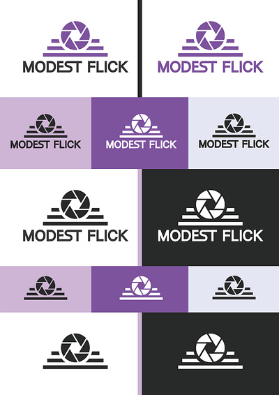 MODEST FLICK! branding graphic design logo