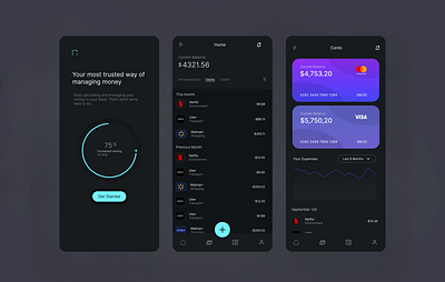 Expense Management Concept App branding figma finance mobile app ui