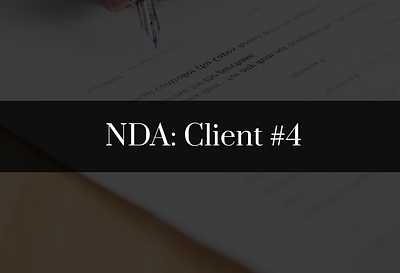 UX Design or NDA Client #4 design ui design uiux user research ux design