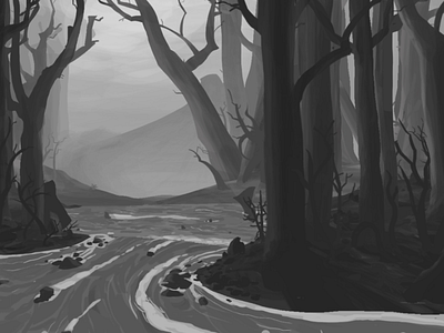 Concept Art Thumbnail concept art digital painting landscape thumbnail