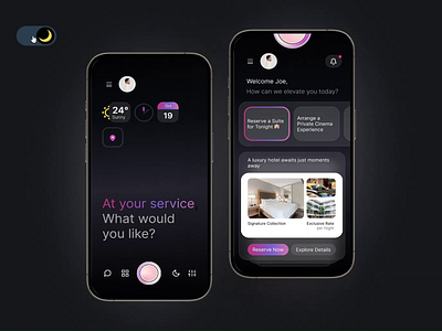 Elegant Pastel UI Kit – Light & Dark Mode with Toggle Animation animatedtoggle appdesign darkmode darktheme elegantui hotelapp interactiondesign lightanddark lightmode luxuryapp minimalistdesign mobileappdesign mobileui moderndesign pastelcolors seamlessexperience smoothtransitions toggleanimation uikit userinterface