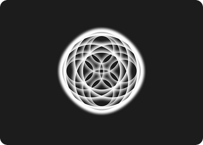 Mandala black and white circle glow illuminating mandala sacred geometry