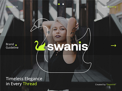 Swanis Fashion Logo Branding apparel boutique branding chic clothing creative custom design elegant fashion identity luxury mark minimal minimalist modern premium stylish trendy typography