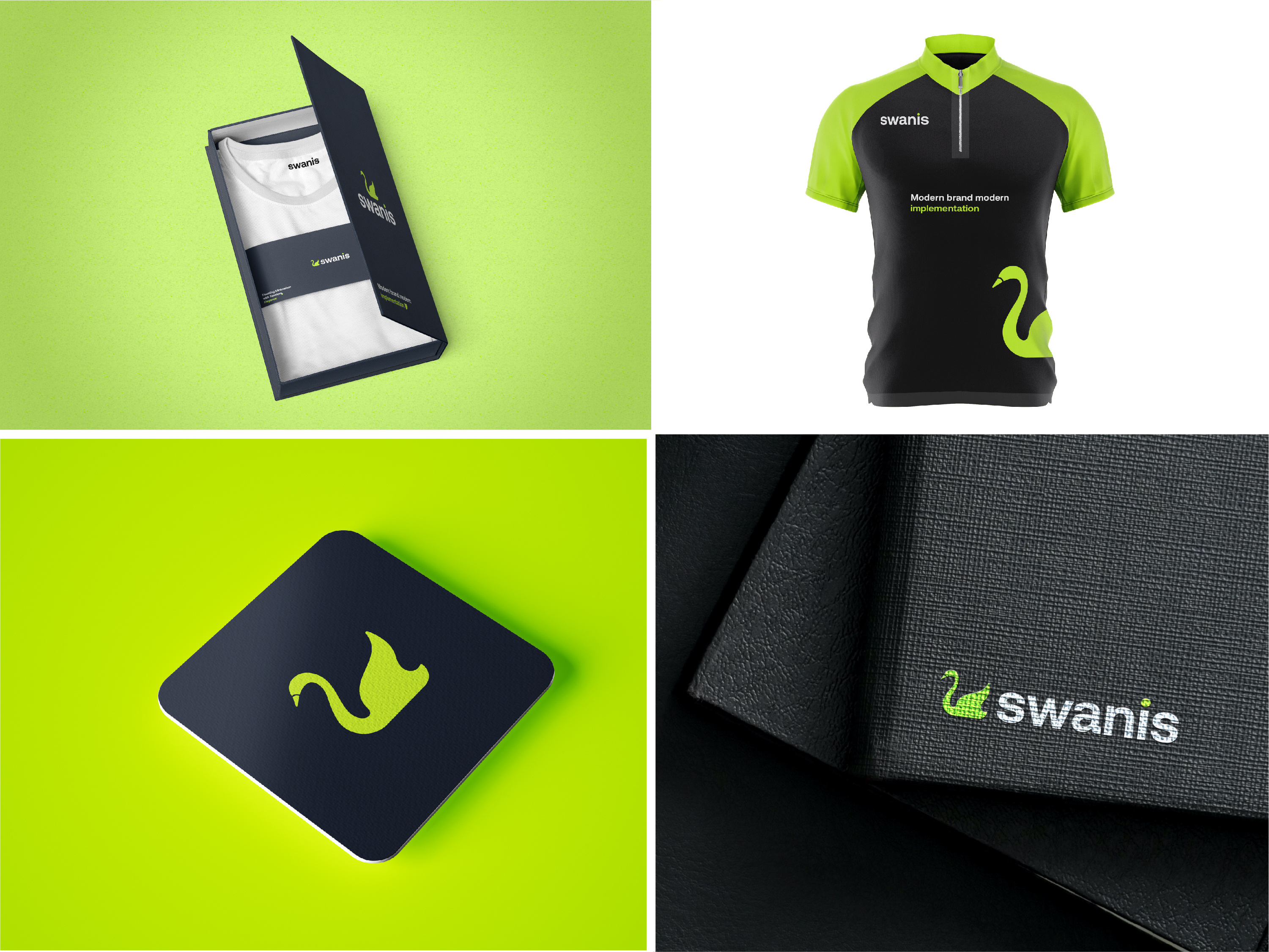 Example of Swanis Fashion Logo Branding