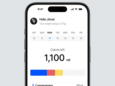 Calorie Counter 🍔🥙🏃 3d animation branding graphic design logo motion graphics ui