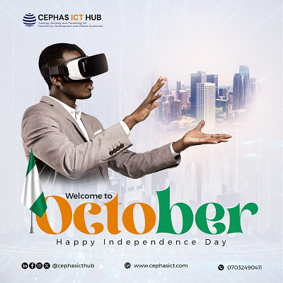 Independence Day branding cephas day design flyer graphic design hemaraz hub ict illustration independence logo meta mask new month october typography vector