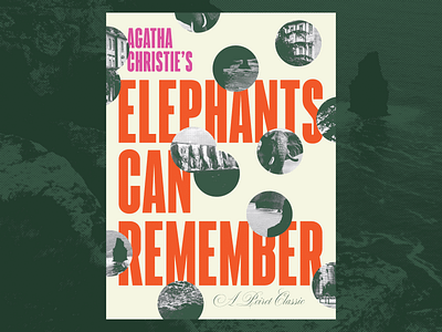 Elephants Can Remember agatha christie elephants elephants can remember halftone movie poster poster design print design typography