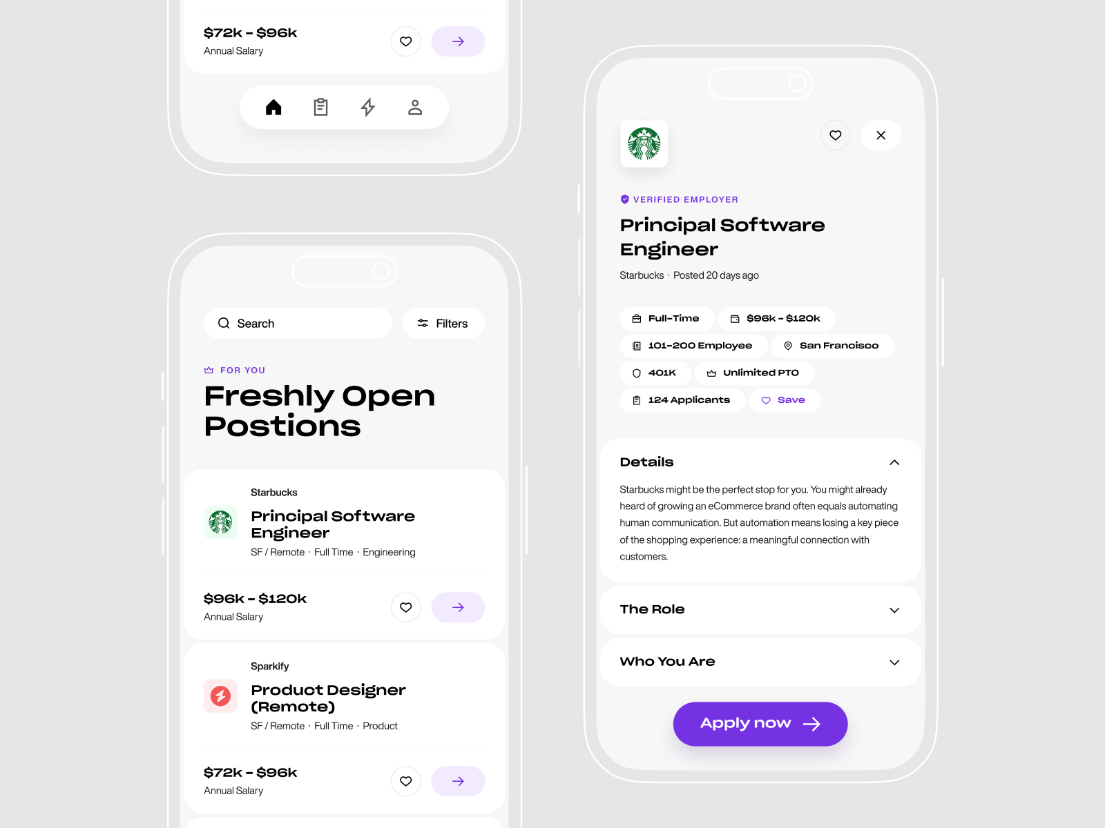 Example of Jobfinder app