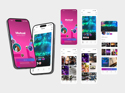 Mobile app for Social Platform design figma graphic design illustration mobile app redesign social platform ui ux