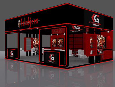 Kababjees 3d design 2d 3d 3dresturant artist branding brokeez company designer graphic design kababjees logo professional stalls