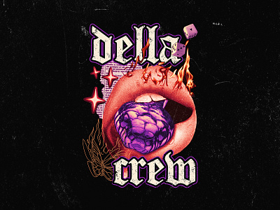 DELLACREW - T-shirt and Merchandise Design apparel artwork band merchandise brand branding graphic design illustration merchandise music merchandise streetwear teshirt design tshirt