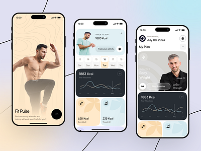 Fitness Mobile App best fitness app bodybuilding calorie statistics fitness fitness app fitness application fitness mobile app fitness tracker gym mobile app health overview healthy home screen app homieslab mobile app design personal trainer planner product design saas weight lifting workout tracker