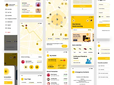 Taxi Booking App IOS/Android app design car driver driver service ios design maps mobile app mobile design ride app rider taxi taxi app taxi booking taxi booking app trip uber uber design