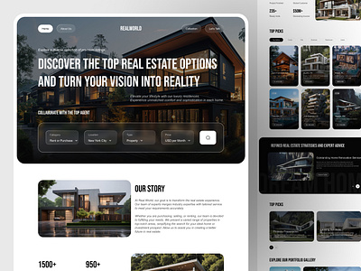 Real estate website design modern website modern website design property website property website design real estate real estate landing page real estate website real estate website design ui ux web design web developer webdesigner website website design website designer