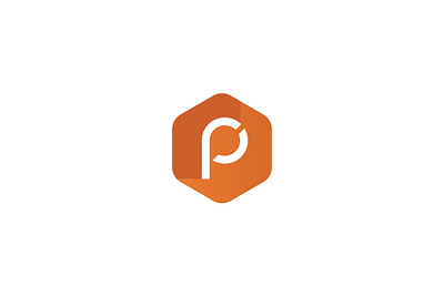 Letter P Logo minimalist