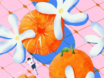 Oranges artwork digital art digital illustration drawing illustration orange procreate