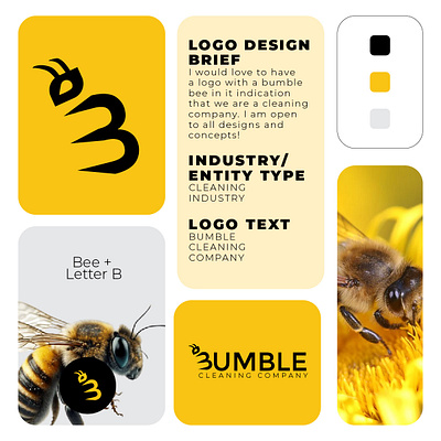 Bumble Logo Design bee bee logo logo logo brand logo design logo idea logo mockup logo presentation