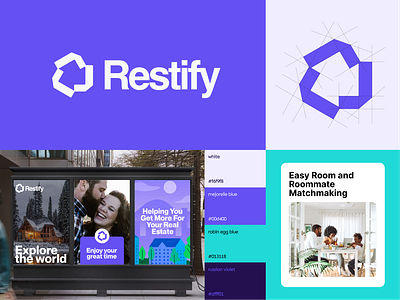 Restify – Brand Identity & Experience Design aero branding agency bookingplatfrom brand experience brand identity branding case study design logo design online booking product design property real estate realestatedesign redesign uiux design user experience web design website concept