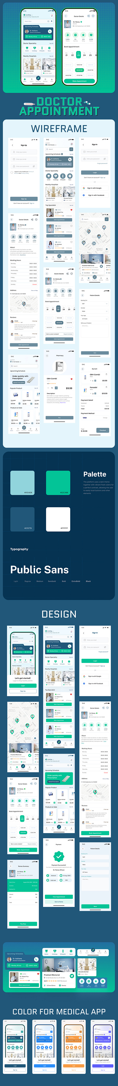 Doctor Appointment App app appointment design doctorapp mobileapp ui userinterface