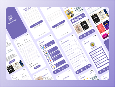 CAMPUS FEED - Event registration app ui
