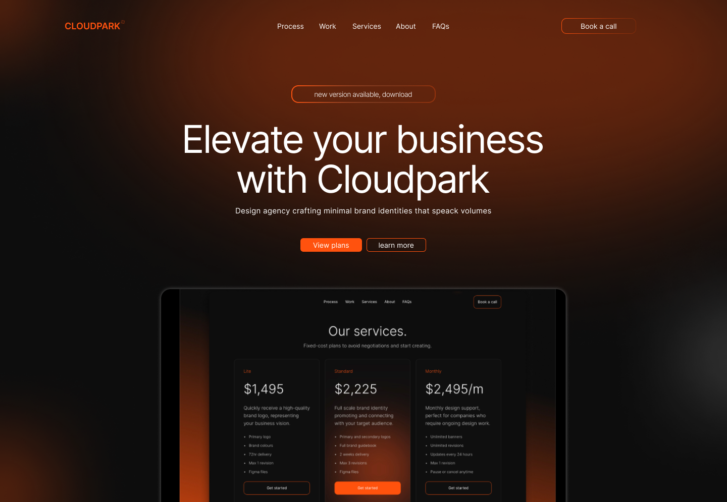 Example of Landing Page Design With Figma