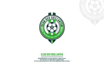 CLUB DER BRILLANTEN CLUB LOGO badge logo brand identity branding club logo creative fiverr german club graphic design graphicdesign logo logo design soccer jersey soccer kit soccer logo soccer sports sports club sports logo