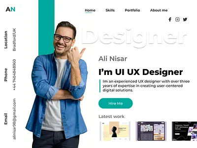 Portfolio Design figma graphic design ui ux