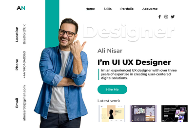 Portfolio Design figma graphic design ui ux