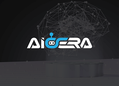 Wordmark for AI based Service named "AIOERA" branding design graphic design illustration logo typography vector