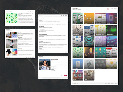 Portfolio Site Design art contact design figma gallery graphic painting portfolio profile ui uiux ux