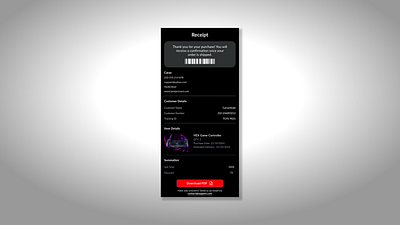 Purchase Receipt #DailyUi dailyui purchasereceipt