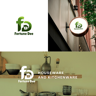 Fortune Dee Logo branding business houseware logo