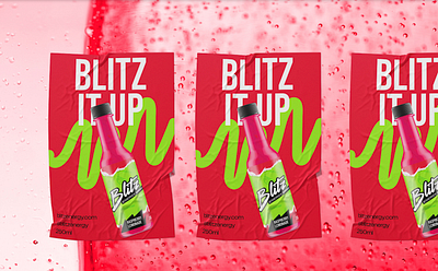 Blitz | Energy Drink Branding & Packaging bold brand identity branding energy drink fnb graphic design logo packaging