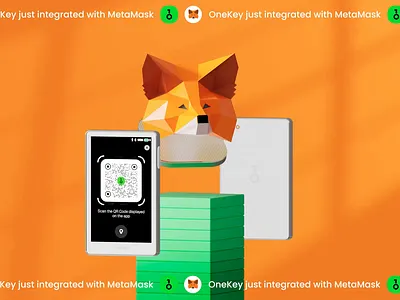 OneKey integrated with MetaMask 3d branding c4d design graphic design illustration movement render