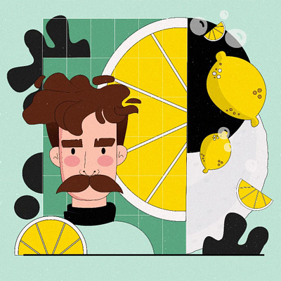 Lemon illustration theme 2d 2d art 2d illustration branding character characterdesign characterillustration design illustration ui