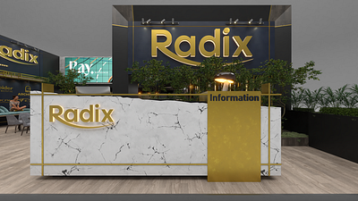 RODIX BOOTH 3d render sketchup vray