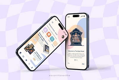 The Book Nook - discover and read your favorite books. app design ui uiux ux