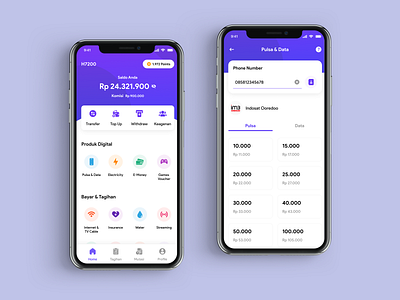 UI PBOB (Payment Point Online Bank) app appdesign bankingui digitalbanking financeapp financialapp fintechdesign fintechux onlinebanking paymentgateway paymentplatform transactiondesign ui ux