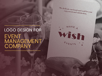 Event Management Company Logo Design Visual Design brand design branding company logo design event company freelance graphic design graphicdesigner identitydesign logo logo designer logodesigner logofolio ty typography visual identity wedding logo