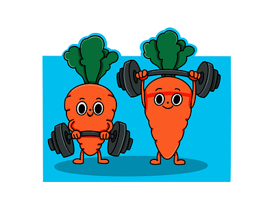 Carrots 2d 2d illustration 3d animation artwork digital branding design digital art flat illustration graphic design illustration logo motion graphics ui vector