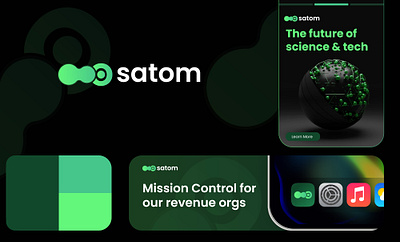 Saas Logo - Osatom logo design ai technology atom brand identity branding crypto crypto logo graphic design green logo logo design minimalist logo modern logo saas saas branding saas logo science scientific logo startup statup logo tech logo technology logo