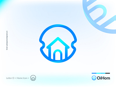 Oihom real estate logo brand identity branding graphic design